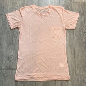 Italian 🇮🇹 PATRIZIA PEPE Peach T-shirt w/pocket